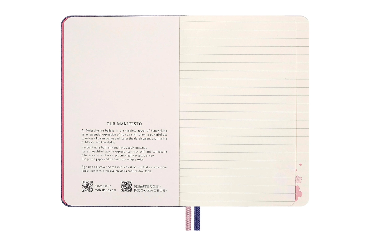 Een Verschijnt 3e week maart - Moleskine Limited Edition Sakura Ruled Hardcover Pocket Notebook koop je bij Moleskine.nl